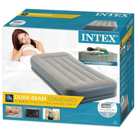 Intex 64116 Materasso Singolo Pillow Rest Midrise Dura Beam 99x191x30 Cm Con Pompa Integrata 7 Intex 64116 Materasso Singolo Pillow Rest Midrise Dura Beam 99x191x30 Cm Con Pompa Integrata - immagine 5