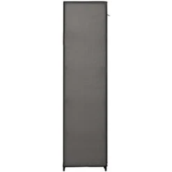 Armadio Pieghevole Grigio 110x45x175 Cm In Tessuto VidaXL -LettoMania Italia 13941516 5