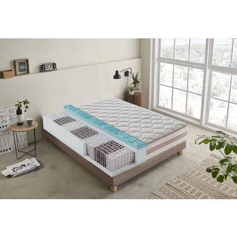 Materasso Parigi 800 Molle Insacchettate E Memory Foam 9 Zone 80x200 3 Materasso Parigi 800 Molle Insacchettate E Memory Foam 9 Zone 80x200