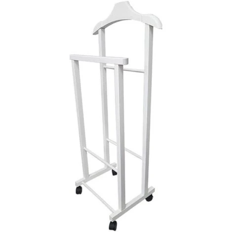 Indossatore Appendiabiti Da Camera In Legno LACCATO BIANCO 3 Indossatore Appendiabiti Da Camera In Legno LACCATO BIANCO