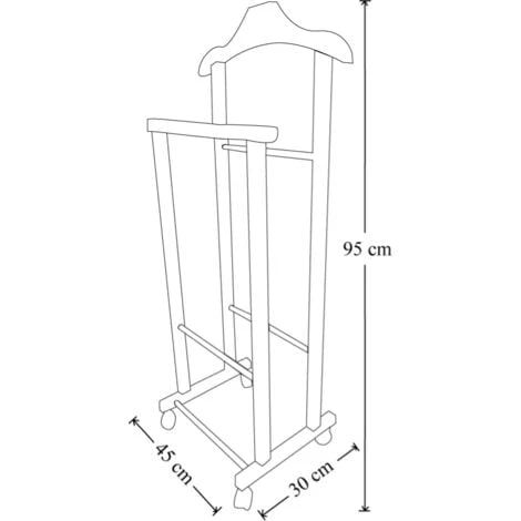 Indossatore Appendiabiti Da Camera In Legno LACCATO BIANCO 6 Indossatore Appendiabiti Da Camera In Legno LACCATO BIANCO - immagine 4