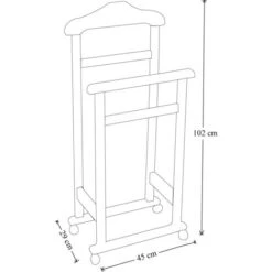 Indossatore Da Camera In Legno Massello ELEGANCE NATURALE 9 Indossatore Da Camera In Legno Massello ELEGANCE NATURALE -LettoMania Italia 15065130 4