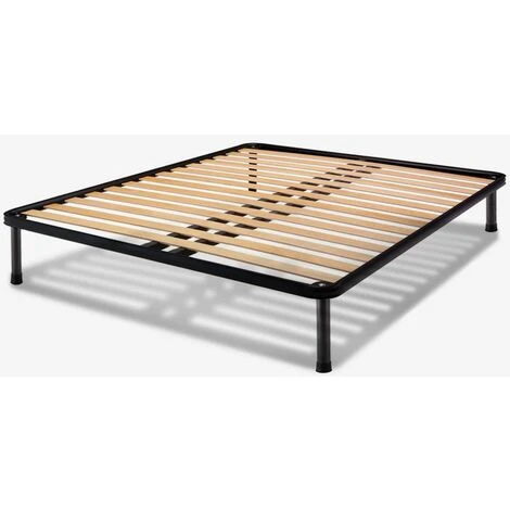 Rete Matrimoniale 160x190 Cm A Doghe Classiche – Doghe In Legno Di Faggio, Telaio In Ferro 3 Rete Matrimoniale 160x190 Cm A Doghe Classiche – Doghe In Legno Di Faggio, Telaio In Ferro