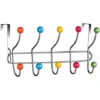 Appendiabiti Da Porta Con 10 Ganci E Pomelli Multicolore Gancio Dietro Porta