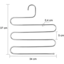 Appendino Gruccia Cool Hanger 181149 Organizer Per Vestiti Salvaspazio 5 Livelli -LettoMania Italia 15614967 4
