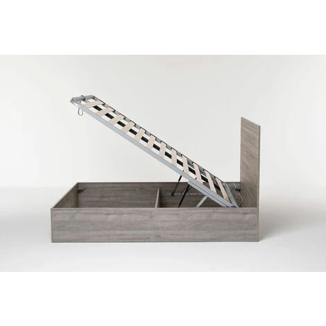 Letto Contenitore Cangu' Hi-Box Matrimoniale 160X190 Rovere Grigio 4 Letto Contenitore Cangu' Hi-Box Matrimoniale 160X190 Rovere Grigio - immagine 2