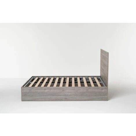 Letto Contenitore Cangu' Hi-Box Matrimoniale 160X190 Rovere Grigio 6 Letto Contenitore Cangu' Hi-Box Matrimoniale 160X190 Rovere Grigio - immagine 4