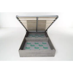 Letto Contenitore Cangu' Hi-Box Singolo Grande 120X190 Rovere Grigio -LettoMania Italia 15740585 5