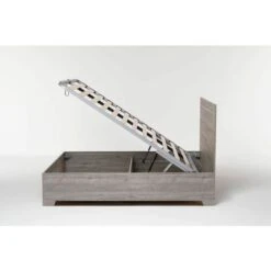 Letto Contenitore Cangu' Hi-Box 160X190 C/Piedini Rovere Grigio -LettoMania Italia 15741508 3