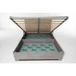 Letto Contenitore Cangu' Hi-Box 160X190 C/Piedini Rovere Grigio -LettoMania Italia 15741508 5