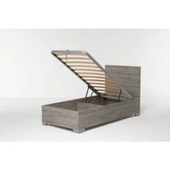 Letto Contenitore Cangu' Hi-Box 90X190 C/Piedini Rovere Grigio