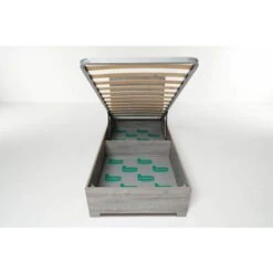 Letto Contenitore Cangu' Hi-Box 90X190 C/Piedini Rovere Grigio -LettoMania Italia 15741514 5