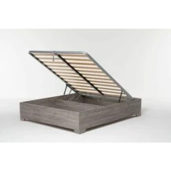 Letto Contenitore Cangu' Bed Box 160X190 C/Piedini Rovere Grigio
