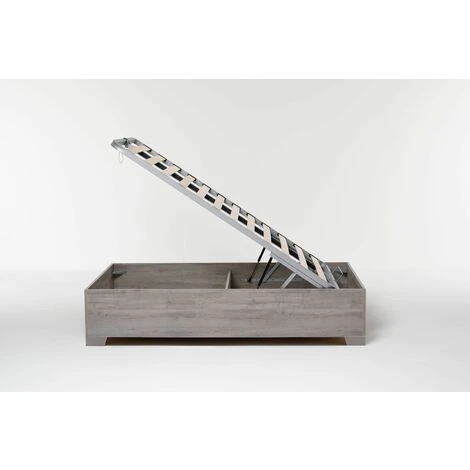 Letto Contenitore Cangu' Bed Box 120X190 C/Piedini Rovere Grigio 5 Letto Contenitore Cangu' Bed Box 120X190 C/Piedini Rovere Grigio - immagine 3