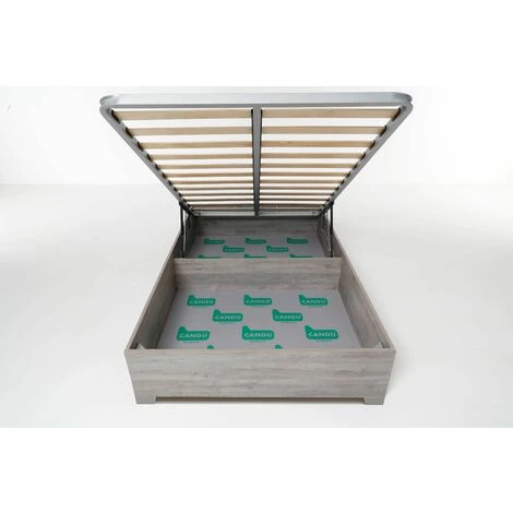 Letto Contenitore Cangu' Bed Box 120X190 C/Piedini Rovere Grigio 7 Letto Contenitore Cangu' Bed Box 120X190 C/Piedini Rovere Grigio - immagine 5