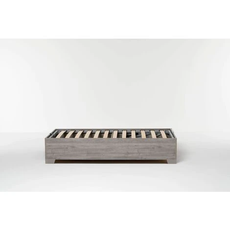 Letto Contenitore Cangu' Bed Box 90X190 C/Piedini Rovere Grigio 6 Letto Contenitore Cangu' Bed Box 90X190 C/Piedini Rovere Grigio - immagine 4