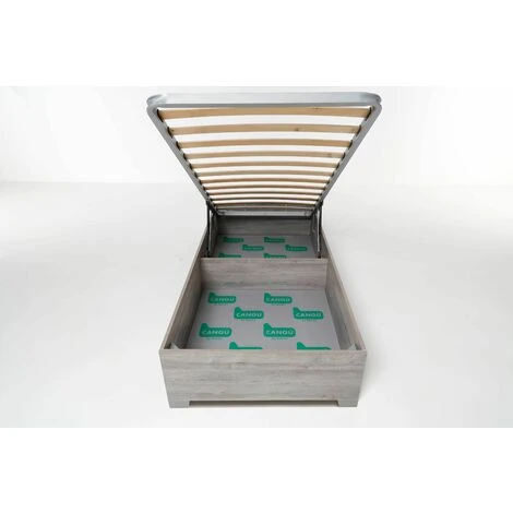Letto Contenitore Cangu' Bed Box 90X190 C/Piedini Rovere Grigio 7 Letto Contenitore Cangu' Bed Box 90X190 C/Piedini Rovere Grigio - immagine 5