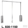 Appendiabiti Ascensore Saliscendi Sling Bianco Per Armadio Vano Interno Da Cm 83 A Cm 115 -LettoMania Italia 15901208 1