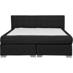 Letto Boxspring Imbottito Tessuto Nero Testiera E Materasso 160 X 200 Cm Admiral 10 Letto Boxspring Imbottito Tessuto Nero Testiera E Materasso 160 X 200 Cm Admiral -LettoMania Italia 15931891 4