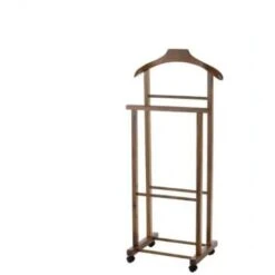 Appendiabiti Indossatore Appendi Abiti Servo Muto Per Camera Con Ruote Noce