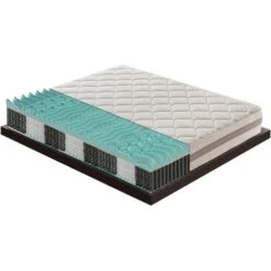 Materasso 80x200 900 Molle Insacchettate E Memory Foam 9 Zone Differenziate – Alto 22 Cm -LettoMania Italia 18025972 3