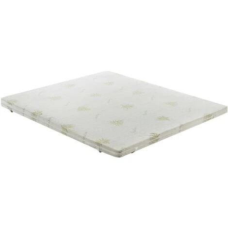 Topper Correttore Di Rigidità - Rivestimento In Aloe Vera - Sfoderabile - Alto 10 Cm 140x190 5 Topper Correttore Di Rigidità - Rivestimento In Aloe Vera - Sfoderabile - Alto 10 Cm 140x190 - immagine 3