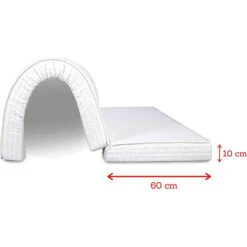EVERGREENWEB - Materasso Una Piazza E Mezzo 120x190 Alto 10 Cm Per Divano Letto Prontoletto, PIEGHEVOLE In Poliuretano, Rivestimento Bianco ANALLERGICO, Ortopedico, Laccetti Di Fissaggio Mod BED SOFA 9 EVERGREENWEB - Materasso Una Piazza E Mezzo 120x190 Alto 10 Cm Per Divano Letto Prontoletto, PIEGHEVOLE In Poliuretano, Rivestimento Bianco ANALLERGICO, Ortopedico, Laccetti Di Fissaggio Mod BED SOFA -LettoMania Italia 18126857 3