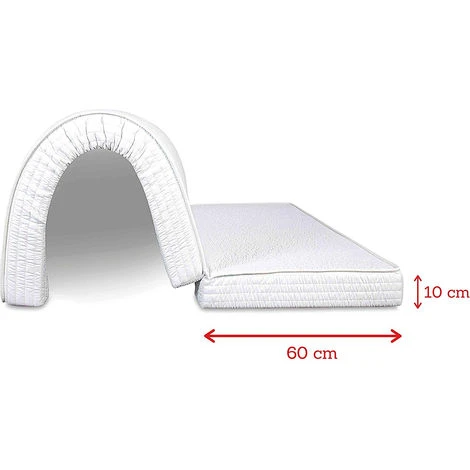 EVERGREENWEB - Materasso Matrimoniale 140x190 H 10 Cm PIEGHEVOLE Su Seduta Per Divano Letto, Prontoletto, Lastra In Poliuretano Ortopedico, Rivestimento ANALLERGICO Con Laccetti Di Fissaggio, BED SOFA 5 EVERGREENWEB - Materasso Matrimoniale 140x190 H 10 Cm PIEGHEVOLE Su Seduta Per Divano Letto, Prontoletto, Lastra In Poliuretano Ortopedico, Rivestimento ANALLERGICO Con Laccetti Di Fissaggio, BED SOFA - immagine 3