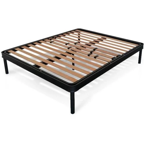 EVERGREENWEB - Rete Matrimoniale 140x195 Manuale Alza Testa E Piedi, Doghe In Legno Per TAGLIE FORTI XXL Rinforzata Con Doppia Struttura In Ferro 5 Gambe Smontabili Base Da Incasso X Letti E Materassi 5 EVERGREENWEB - Rete Matrimoniale 140x195 Manuale Alza Testa E Piedi, Doghe In Legno Per TAGLIE FORTI XXL Rinforzata Con Doppia Struttura In Ferro 5 Gambe Smontabili Base Da Incasso X Letti E Materassi - immagine 3