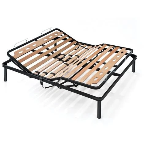 EVERGREENWEB - Migliore Rete Matrimoniale ELETTRICA 135x190 Cm A Doghe In Legno Alzata Pieghevole MOTORIZZATA Con Doppia Struttura In Ferro + 4 Gambe Smontabili, Base Da Incasso Per Letti E Materassi 4 EVERGREENWEB - Migliore Rete Matrimoniale ELETTRICA 135x190 Cm A Doghe In Legno Alzata Pieghevole MOTORIZZATA Con Doppia Struttura In Ferro + 4 Gambe Smontabili, Base Da Incasso Per Letti E Materassi - immagine 2