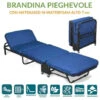 EVERGREENWEB - OFFERTA! Brandina Pieghevole Con Materasso In WATERFOAM 65x190 Alto 7 Cm, Alza Cuscino Regolabile, Kit Letto Singolo SALVASPAZIO, Rete A Doghe In Legno Ortopedico Per Ospiti, Casa O Da Campeggio -LettoMania Italia 18130945 1
