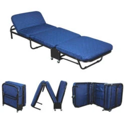 EVERGREENWEB - OFFERTA! Brandina Pieghevole Con Materasso In WATERFOAM 65x190 Alto 7 Cm, Alza Cuscino Regolabile, Kit Letto Singolo SALVASPAZIO, Rete A Doghe In Legno Ortopedico Per Ospiti, Casa O Da Campeggio -LettoMania Italia 18130945 3