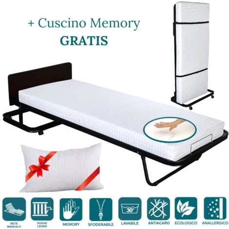 EVERGREENWEB - Letto Verticale A Scomparsa Con Materasso MEMORY FOAM 80x190 Alto 12 Cm + Cuscino GRATIS Rivestimento Sfoderabile Rete Singola A Doghe Legno Ortopedica, Brandina Pieghevole Salvaspazio 3 EVERGREENWEB - Letto Verticale A Scomparsa Con Materasso MEMORY FOAM 80x190 Alto 12 Cm + Cuscino GRATIS Rivestimento Sfoderabile Rete Singola A Doghe Legno Ortopedica, Brandina Pieghevole Salvaspazio