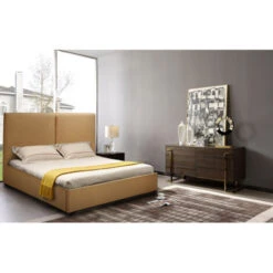 Letto Francese 1 Piazza E Mezza In Tessuto Con Rete 120x190 Montreux Colore: Beige -LettoMania Italia 18390752 3