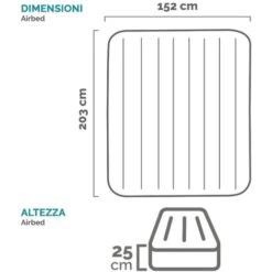 Intex 64150 Materasso Matrimoniale Dura Beam Pillow Rest 152x203x25 Cm Con Pompa Incorporata -LettoMania Italia 18662663 5