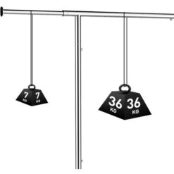 Yaheetech Stand Appendiabiti Con Ruote Da Terra Porta Abiti In Metallo Cromato Con Aste Allungabili 108-168 X 45,2 X 163,5 Cm -LettoMania Italia 19494440 4