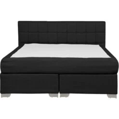 Letto Boxspring Imbottito Tessuto Nero Testiera E Materasso 140 X 200 Cm Admiral 10 Letto Boxspring Imbottito Tessuto Nero Testiera E Materasso 140 X 200 Cm Admiral -LettoMania Italia 19928015 4
