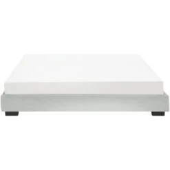 Corium Struttura Letto Imbottito 180 X 200 Cm Letto Matrimoniale Con Rivestimento In Similpelle 2 Piazze - Bianco -LettoMania Italia 19977852 4