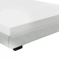 Corium Struttura Letto Imbottito 180 X 200 Cm Letto Matrimoniale Con Rivestimento In Similpelle 2 Piazze - Bianco -LettoMania Italia 19977852 5