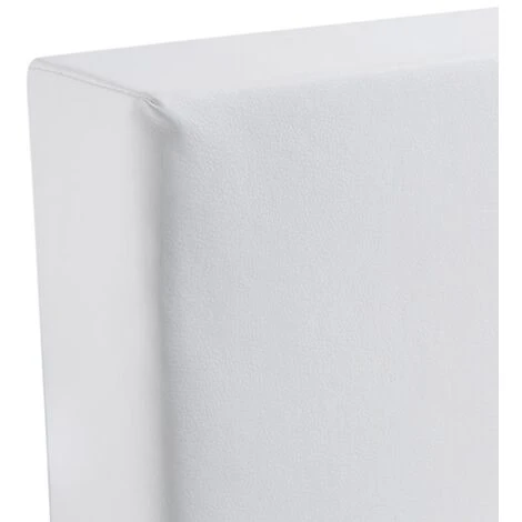 Letto Boxspring In Ecopelle BIanca Con Materasso A Molle 140 X 200 Cm President 6 Letto Boxspring In Ecopelle BIanca Con Materasso A Molle 140 X 200 Cm President - immagine 4