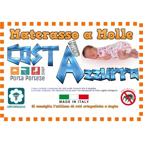 Materasso A Molle Costa Azzurra | Singolo 80 X 190 4 Materasso A Molle Costa Azzurra | Singolo 80 X 190 - immagine 2