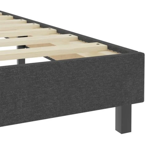 Letto A Molle Grigio In Tessuto 80x200 Cm VidaXL 7 Letto A Molle Grigio In Tessuto 80x200 Cm VidaXL - immagine 5