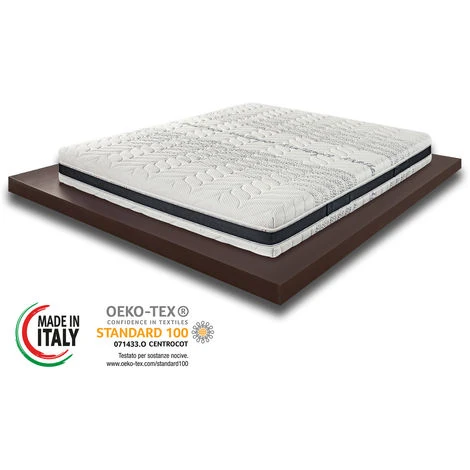 Materassimemory.eu - Materasso Molle Insacchettate Indipendenti Sfoderabile Spring 3D Singolo Mis. 80x190 Alto 24cm Anatomico, Ipoallergenico, Spedito Sottovuoto Arrotolato, 100% Made In Italy 3 Materassimemory.eu - Materasso Molle Insacchettate Indipendenti Sfoderabile Spring 3D Singolo Mis. 80x190 Alto 24cm Anatomico, Ipoallergenico, Spedito Sottovuoto Arrotolato, 100% Made In Italy