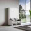 Letto Stile Francese A Scomparsa 140 Cm Verticale Bianco KENTARO SOFA' 1 Letto Stile Francese A Scomparsa 140 Cm Verticale Bianco KENTARO SOFA' -LettoMania Italia 24512912 1