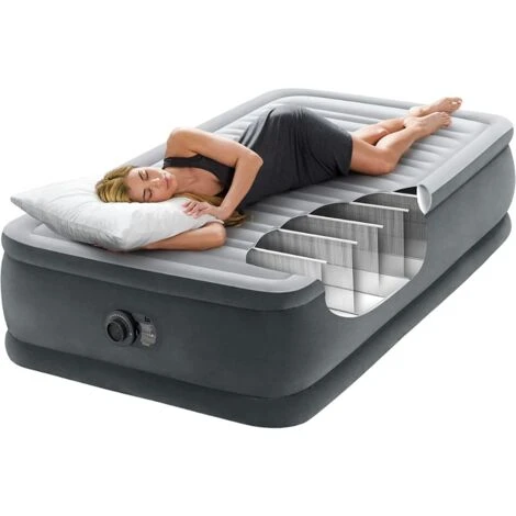 Intex 64412 Materasso Singolo Dura Beam Comfort-Plush Elevated 99x191x46 Cm Con Pompa Incorporata 7 Intex 64412 Materasso Singolo Dura Beam Comfort-Plush Elevated 99x191x46 Cm Con Pompa Incorporata - immagine 5