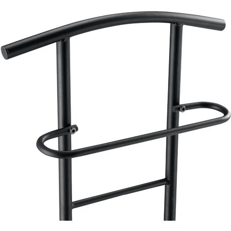 Servomuto Con Seduta Omino Appendiabiti In Metallo Indossatore Da Camera Porta Abiti Posa Oggetti - Grigio Scuro 7 Servomuto Con Seduta Omino Appendiabiti In Metallo Indossatore Da Camera Porta Abiti Posa Oggetti - Grigio Scuro - immagine 5