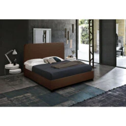 Letto Francese Una Piazza E Mezza In Tessuto Con Rete 120x190 Zurich Colore: Marrone -LettoMania Italia 28006522 3