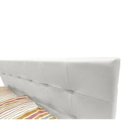 Talamo Italia Letto Matrimoniale Con Testiera, Made In Italy, Struttura In Legno Ed Ecopelle, 172x203xh100 Cm, Colore Bianco, Con Imballo Rinforzato 9 Talamo Italia Letto Matrimoniale Con Testiera, Made In Italy, Struttura In Legno Ed Ecopelle, 172x203xh100 Cm, Colore Bianco, Con Imballo Rinforzato -LettoMania Italia 29416737 3