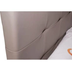 Talamo Italia Letto Matrimoniale Con Testiera, Made In Italy, Struttura In Legno Ed Ecopelle, 172x203xh100 Cm, Colore Tortora, Con Imballo Rinforzato -LettoMania Italia 29416741 4