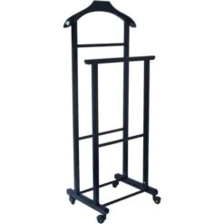 Ambrogio Indossatore Doppio In Legno Di Faggio - TOMAINO - Nero